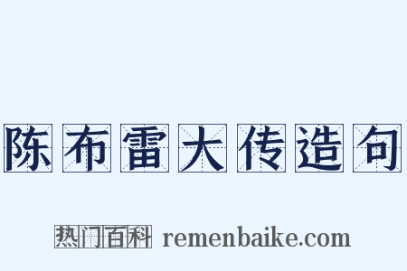 陈布雷大传造句是什么意思的图片